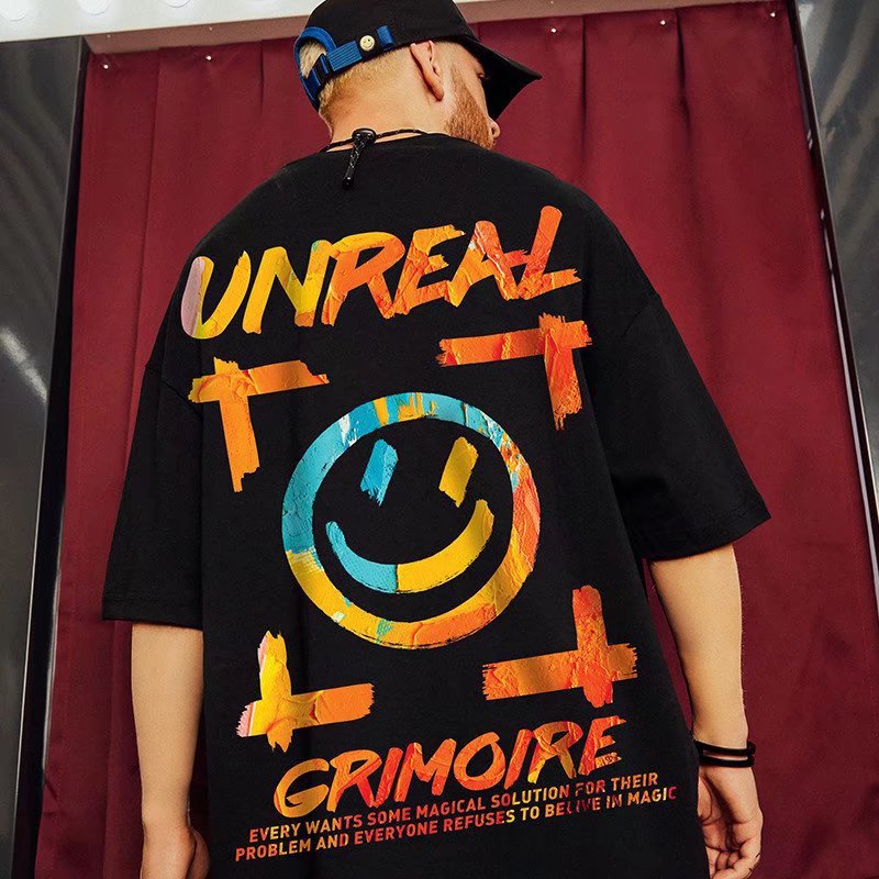 C&J Mode Kurzarm Herren Übergröße Straße Lose Große Plus Fett Sommer Neues Paar T-Shirt_voghion.com