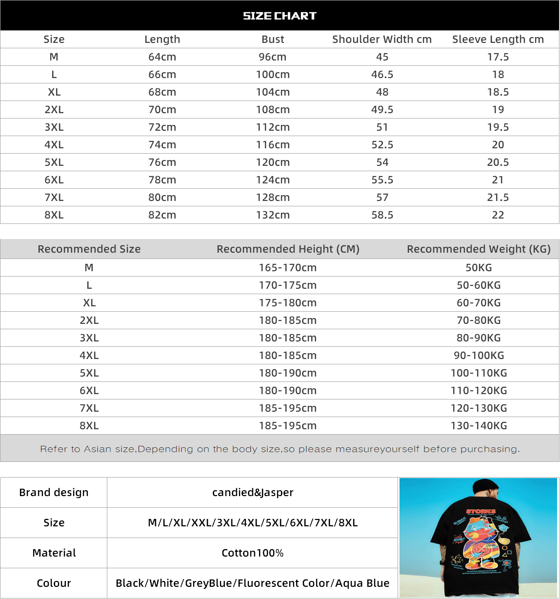 C&J T-Shirt Kurzarm Herren Große Modemarke Loose Ins Fashion Dicke Herren Sommer Plus US Halbarm_voghion.com