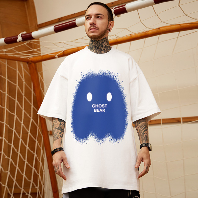 C&JHigh Street Fashion Marke Lose T-Shirt American Kurzarm Herren Fat Plus 5/4 Ärmel Fat Man Große Herren 8XL_voghion.com