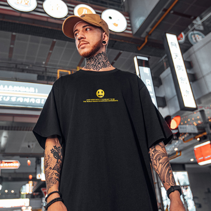 C&J Kurzarm-Herrenmode-T-Shirt mit großem Hai und halben Ärmeln, Tide Brand, 5/4-Ärmel-Oberteil, Tide_voghion.com