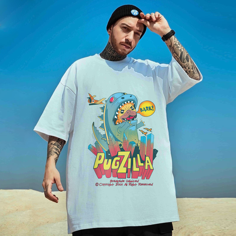 C & J marque de mode américaine ample t-shirt gros manches courtes hommes gros Plus demi manches 2023 Couples grands hommes été_voghion.com