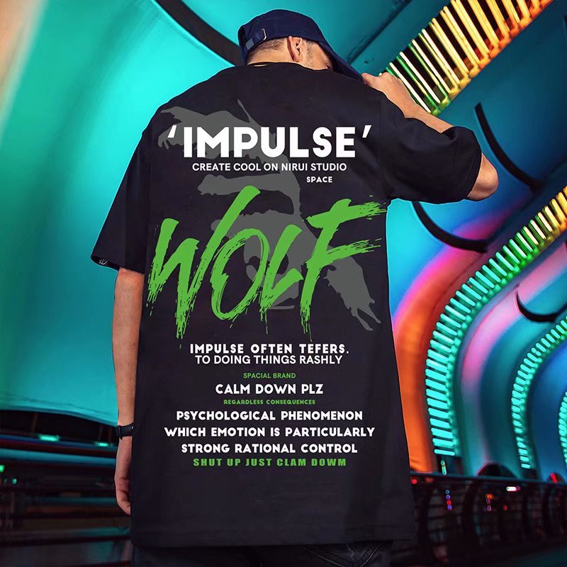 C&J Graffiti-Bär Kurzarm-T-Shirt Herrenmode Fett Hiphop Trend Mast Halbarm Liebhaberkleidung_voghion.com