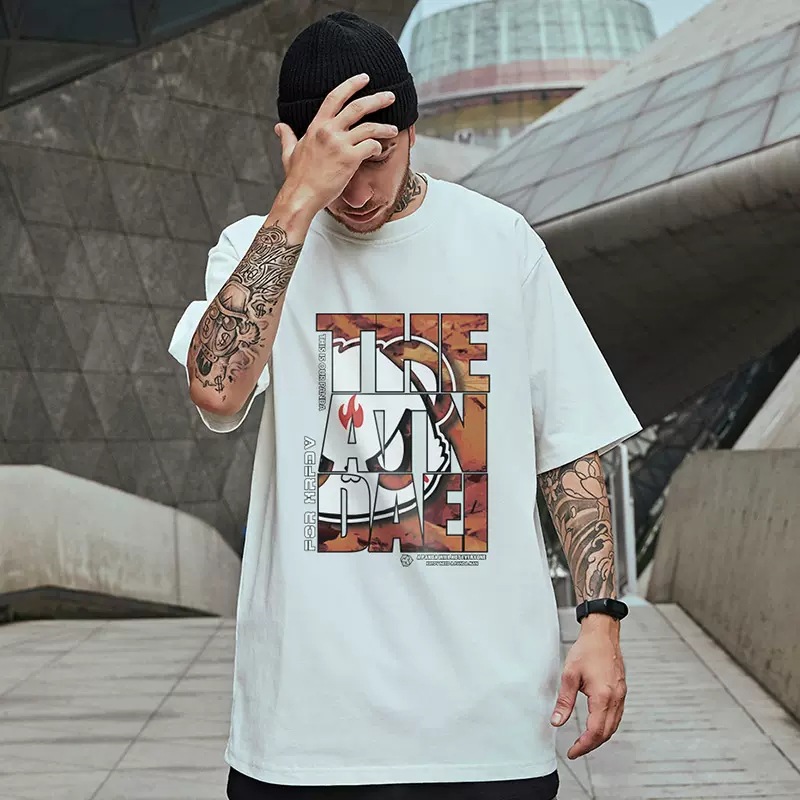 C&J High Street Fashion Brand T-shirt allentata Fat Man Manica corta Uomo Fat Plus Manica 5/4 China-Chic Large_voghion.com