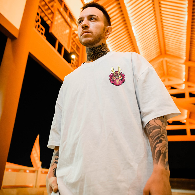 C&JChina-Chic Culture Kurzarm-T-Shirt, Herrenmode, Marke, großes lockeres Halbarm-T-Shirt für den Sommer, fetter Druck, für Paare_voghion.com