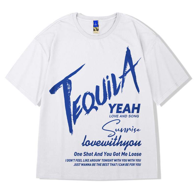 C & J Kurzarm-T-Shirt Herrenmodemarke 2021 Neue Kleidung mit halben Ärmeln lockere Mode großes Sommer-Hip-Hop-T-Shirt für Herren_voghion.com