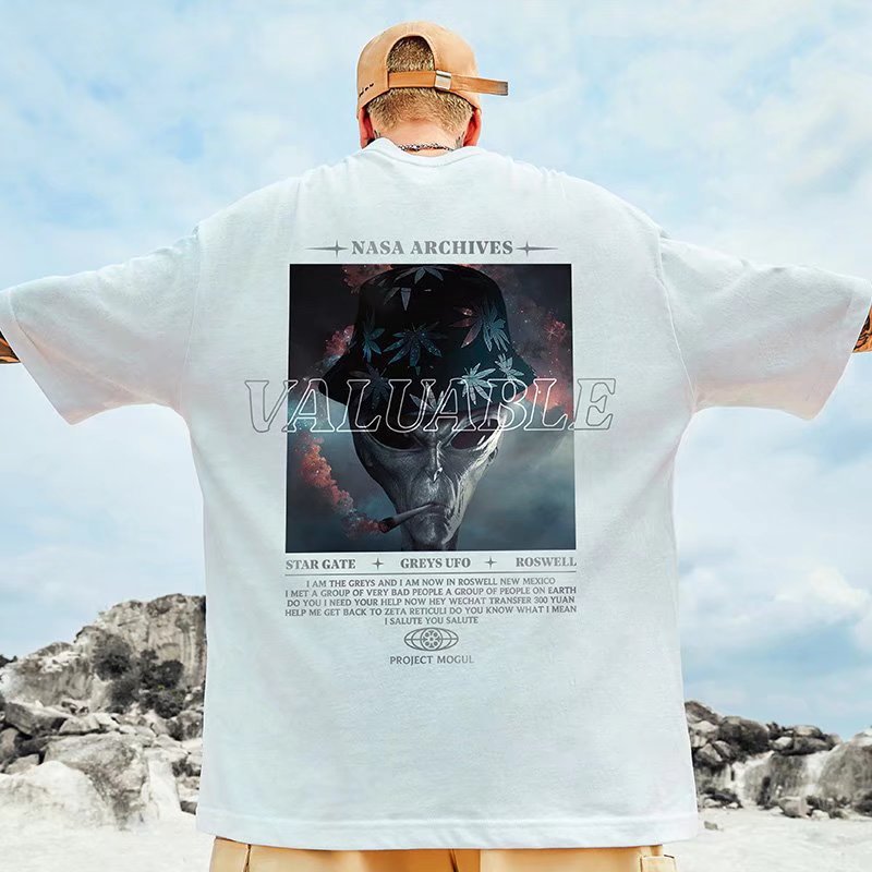 C&JAmerican Oversize Kurzarm T-Shirt Herrenmode Plus Size Herren Paar BF Lose 2023 Halbarm Mode_voghion.com