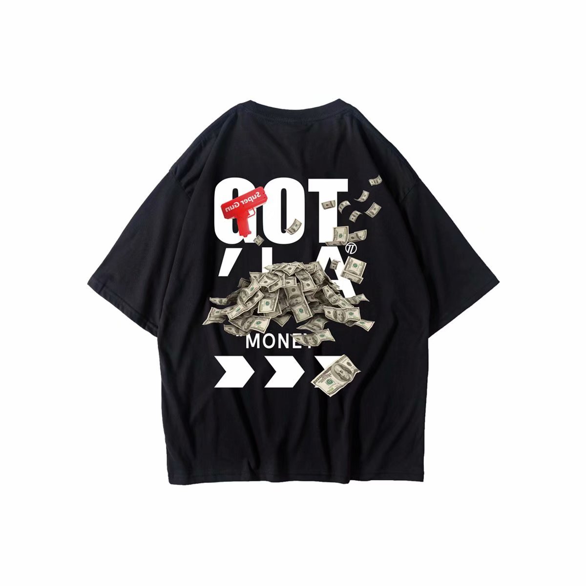 C&JChina-Chic Hip Hop Fashion Marke Astronaut Nasa Bedrucktes Kurzarm-T-Shirt Herrenmode Lose Größe Halbarm Fat T-Shirt_voghion.com