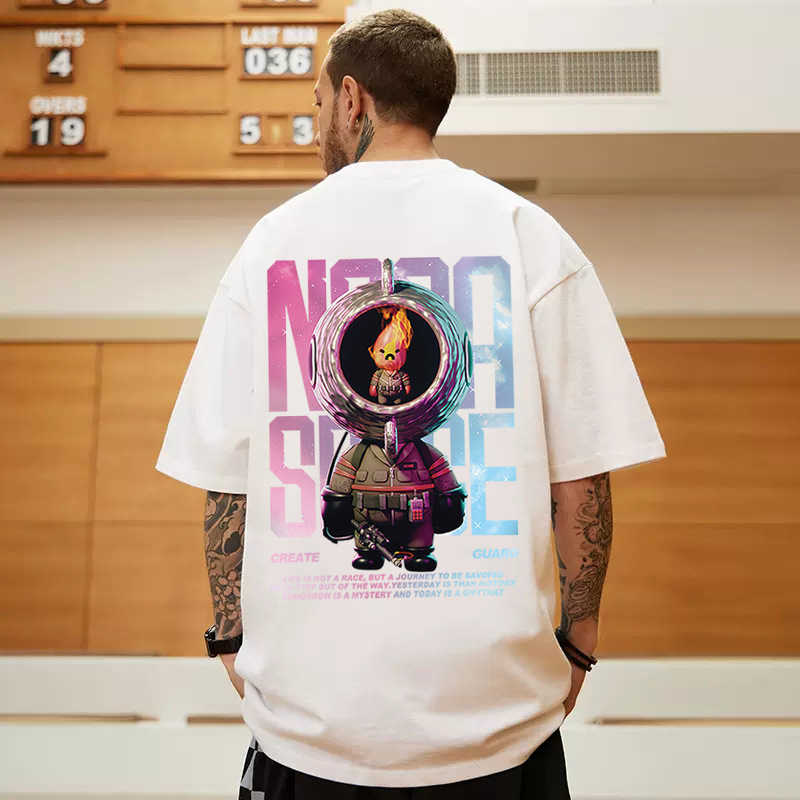 C&J Übergroße Modemarke Fat · Hip Hop Loose Kurzarm T-Shirt Fashion Halbarm Große Herren 8XL_voghion.com