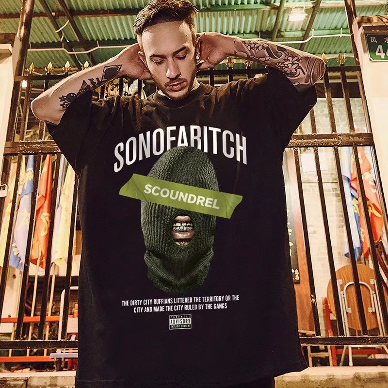 C&J High Street Fashion Marke Lose T-Shirt Kurzarm Herren Fat Plus 5/4 Ärmel Fat Guy Large Herren Sommer_voghion.com