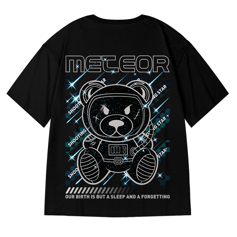 C & J Kurzarm-T-Shirt Herrenmodemarke 2021 Neue Kleidung mit halben Ärmeln lockere Mode großes Sommer-Hip-Hop-T-Shirt für Herren_voghion.com