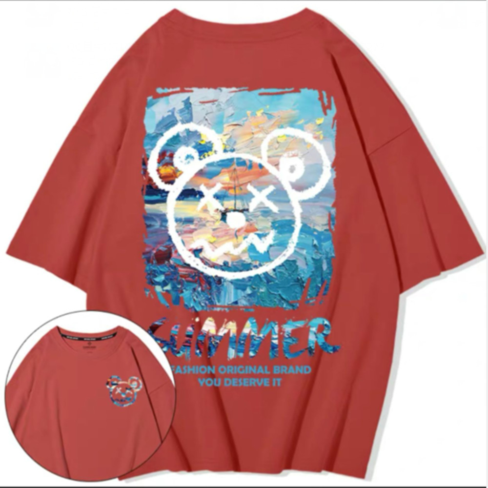 C&J2023 Estate degli uomini allentati di marca di modo manica corta ragazzi 'girocollo anime stampa casual t-shirt moda uomo 8XL_voghion.com